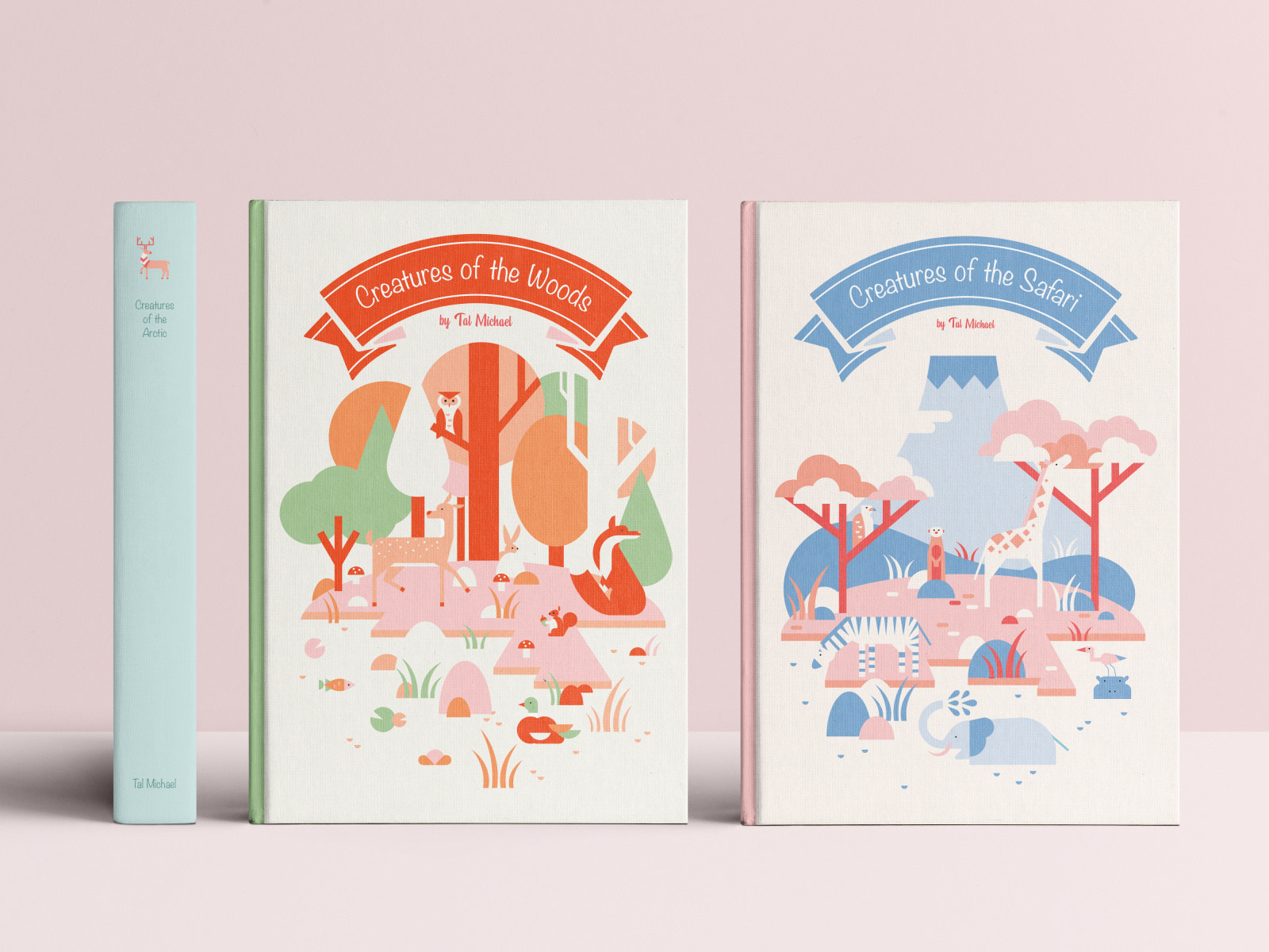 Book covers illustration by Noa Maller on Dribbble