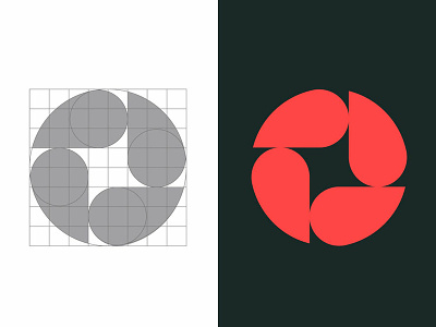ASF Construções brand design dribbble grid illustration logo symbol
