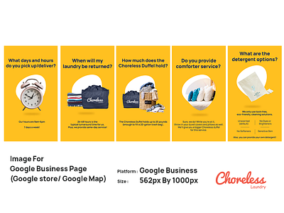 Choreless Laundry _ Google Business Page banner branding design goggle business page google google ad google review google search graphic design marketing