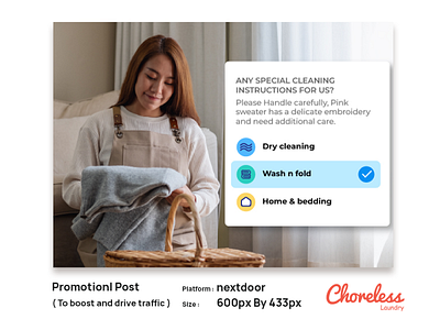 Choreless laundry _ Promotional Banner