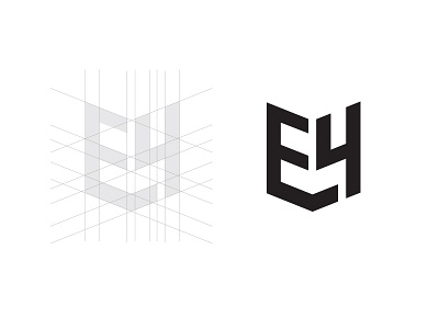 Edge4 Logo action branding crest graphic icon logo shield sports tech