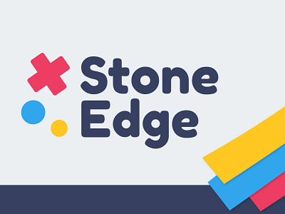 Logo StoneEdge branding color colorful colors design illustration logo material typography vector