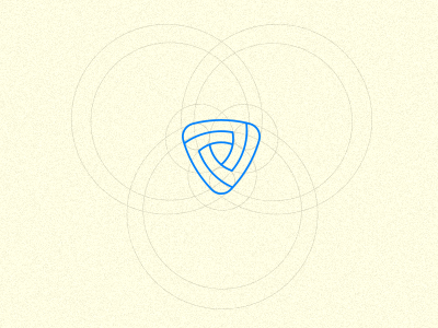 Shield + V + Plectrum grid logo pallet plectrum shield structure triangle v vital