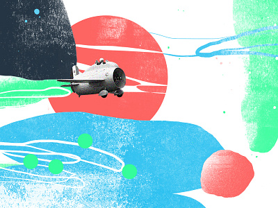 Illustration detail — Airborne