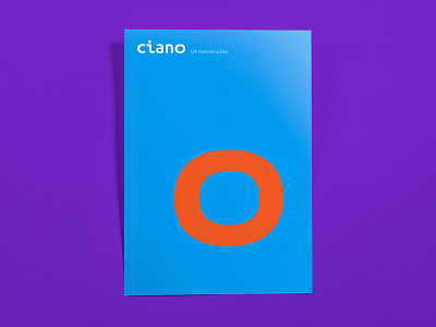 conceptual poster — ciano brand ciano logo marca minimal poster