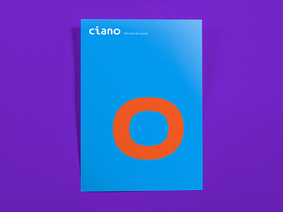 conceptual poster — ciano brand ciano logo marca minimal poster