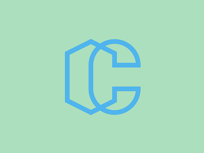 C.C. monogram study brand brand design c capital cc letter logo monogram monograma outline vector