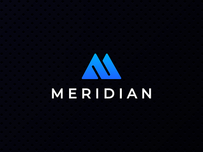 Meridian Letter M Logo agency brand design branding branding agency company design gradient icon identity logo logodesign logoinspiraiton logoprocess minimal modern process