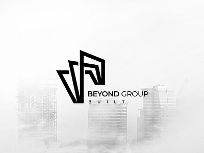 Beyond Group Built branding build clean color creative crypto design flat graphic group icon identity logo logoprocess mark minimal process professional realestate vector