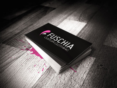 Fuschia Business Card