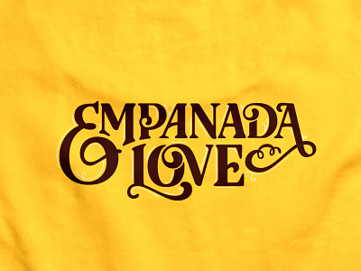 Empanada Love hand lettering lettering logo