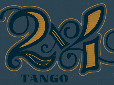 2x4 = Tango hand lettering lettering tango