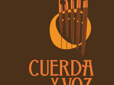 Cuerda y voz guitar image inca logo music