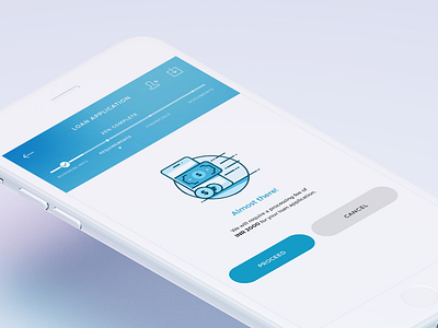 Loan Application Design app design finance mobile ui