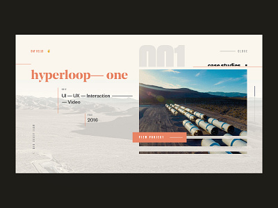 Portfolio— Case Studies Page case studies design grid hyperloop layout mountains portfolio ui ux