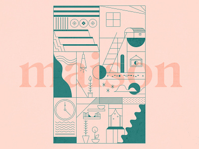 Illustration Studies — 001 branding colors design flat grid illustration typography vector