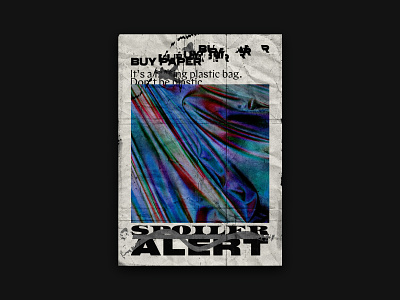 Layout & Typography Studies — 007 art chrome design iridescent layout paper plastic poster print texture typography