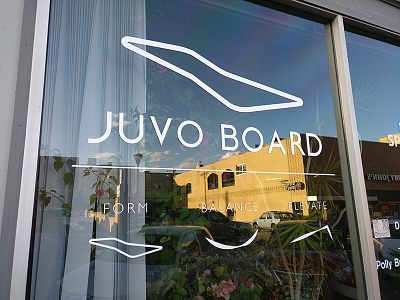 Juvo Board Window Decal branding decal logo print storefront window