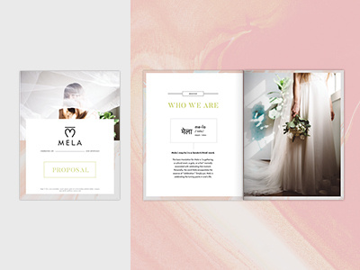 MELA Brochure branding brochure photography print stationary weddings