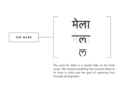 Mela Logo Process branding heart hindi illustrator logo process simplify