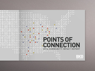 BKD 2016 Community Impact Report a4 annual report cover coverdesign illustrator impactreport indesign