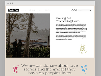 David Ann Website branding classy concept design minimal mock up web web design