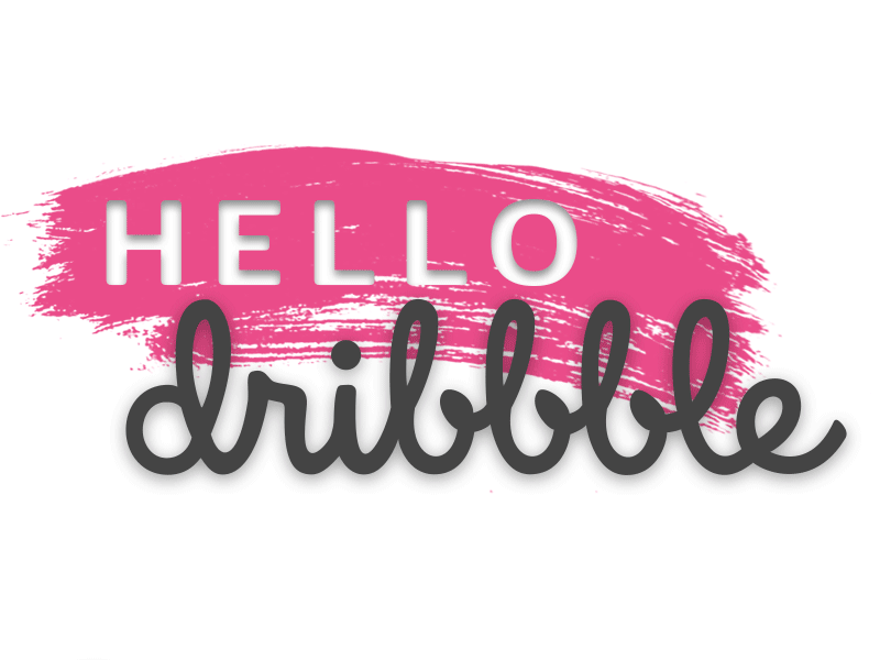 Hello Dribbble debut first shot hello dribbble ui visual design