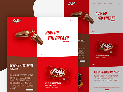 KitKat Homepage design development homepage landing mobile onepage page responsive ui ux web