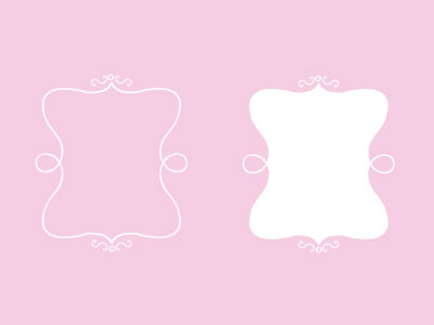 Some Girlie Frames feminine frames girlie illustration pink
