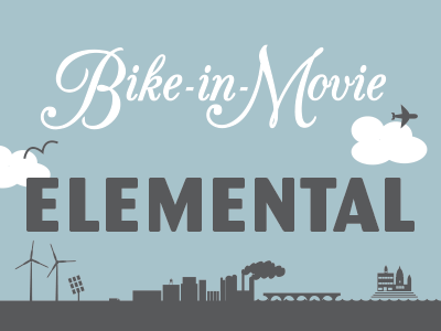 AIGA MN Bike-in-Movie aiga aiga minnesota bike city film illustration minnesota pollution