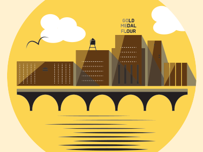 mpls illustration minneapolis stone arch