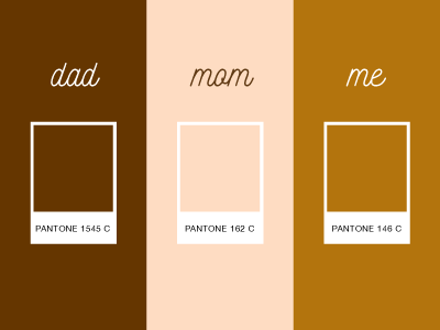 Biracial biracial brown identity pantone printing race