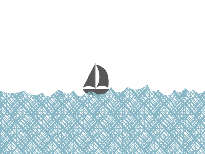 Little Sailboat illustration pattern sailboat sea texture