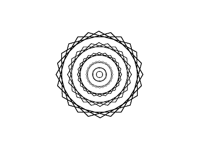 Vortex geometric illustration illustrator minimal monochrome