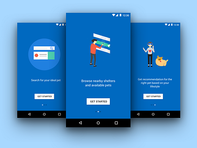 Onboarding screens by Gaurang on Dribbble