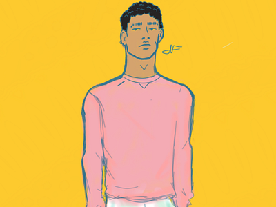 Style Practice art digital drawing pink style yellow