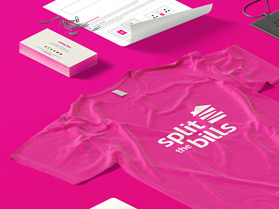 Split The Bills brand design branding colour graphic design logo design marketing materials print typography