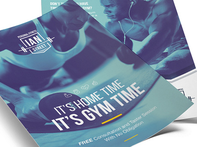 Ian Street Personal Fitness - Leaflets brand design branding colour graphic design logo design marketing materials print typography