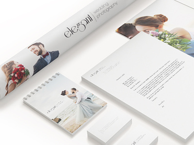 Elegant Wedding Photography - Stationery brand design branding colour graphic design logo design marketing materials print typography