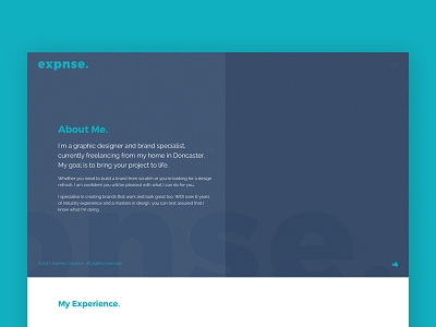 Expnse Website - Follow On Pages modular design ui design ux design web design website