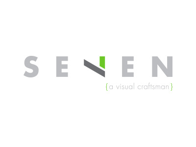 Seven Service Line brand identity graphic design logo personal identity seven