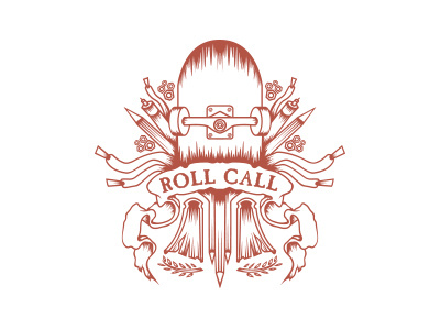 Roll Call education graphic design logo skateboarding