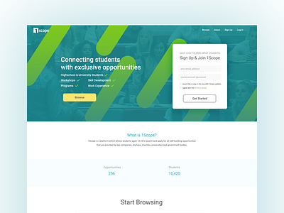 1Scope Landing Page