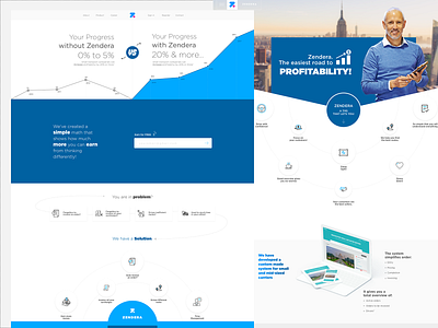 Zendera Homepage banner branding clean design clientwork design instagram interactive latestwork productive uiux design web website concept website design