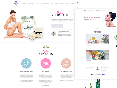 Redesign Website could Hyaluxe. beauty cleandesign concept creative design fitness fresh design latestwebsite professional qualitywork skincare