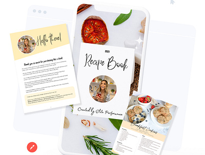 Recipe Book Designer addydesignbegins book branding design fitness graphic design graphic designer insgtagram marketing mealplans