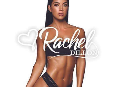 Racheal Dillon Logo design clean design fitness hot logo love world