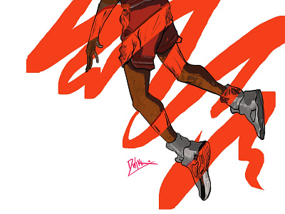 Flightman air jordan design illustration indonesia designer jrdn