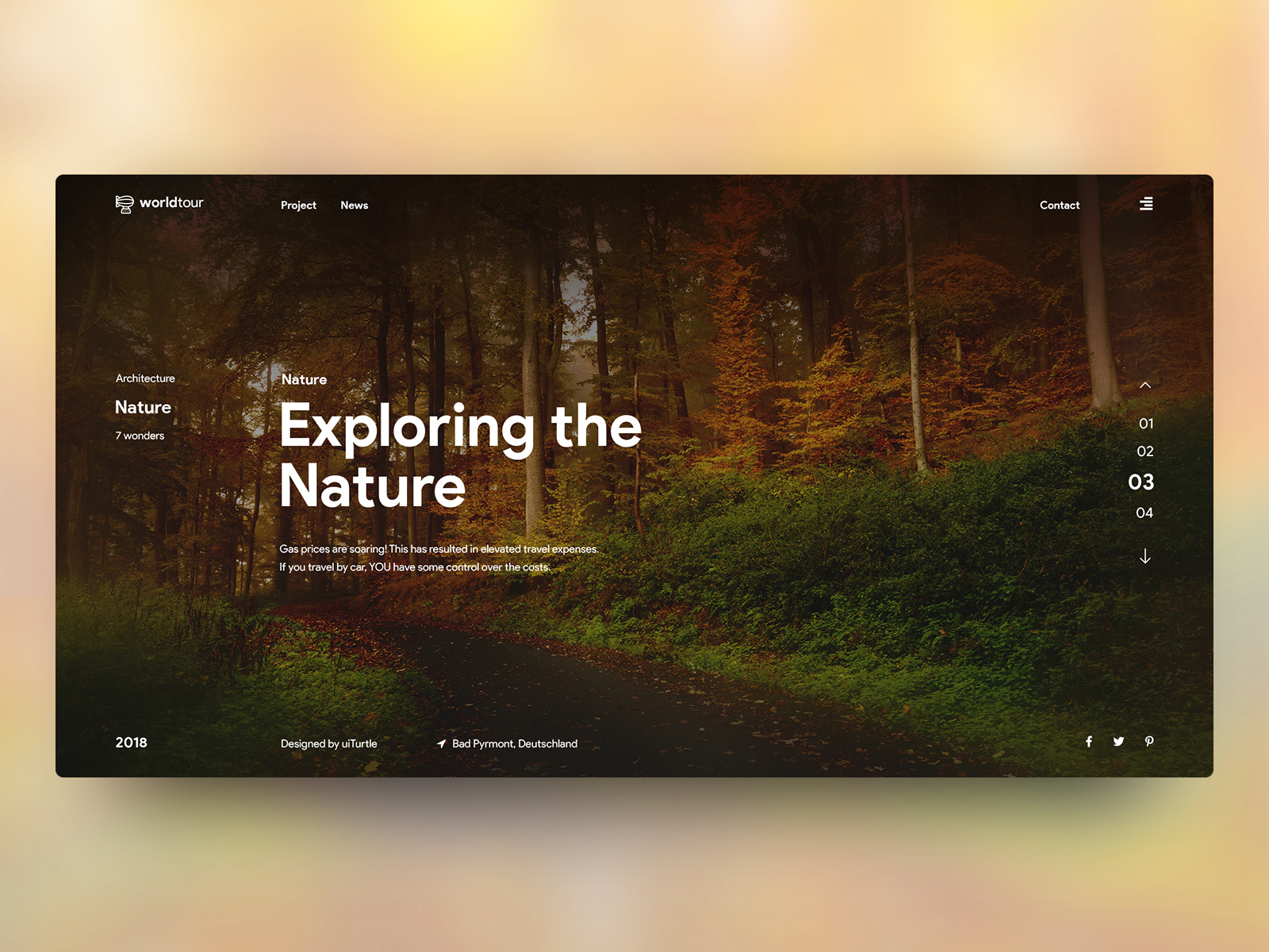 WorldTour - Homepage by Md. Shamsul Alam on Dribbble