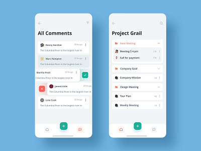 Task Manager App V3 2019 comments delete design grail new project task task management task manager todo todolist trendy ui ux